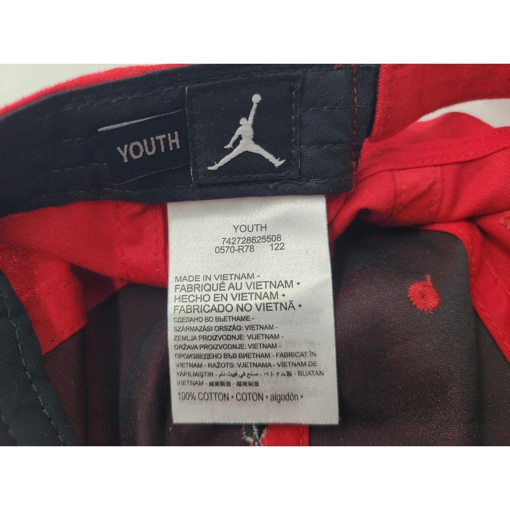 Youth Air Jordan Jumpman Adjustable Hat‎ Cap Cotton Casual Boys Girls Red Black